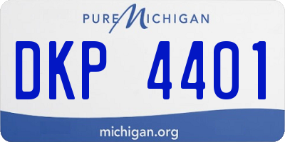 MI license plate DKP4401
