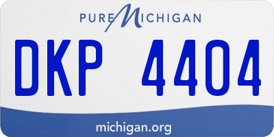 MI license plate DKP4404