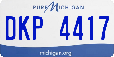 MI license plate DKP4417
