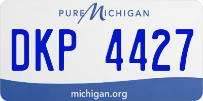MI license plate DKP4427