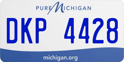 MI license plate DKP4428