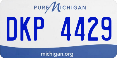 MI license plate DKP4429
