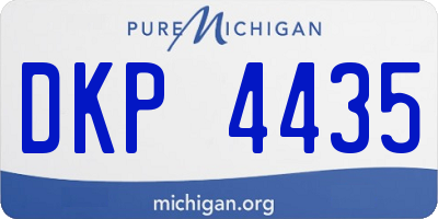 MI license plate DKP4435