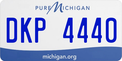 MI license plate DKP4440