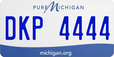 MI license plate DKP4444