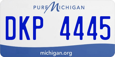 MI license plate DKP4445