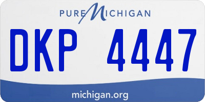MI license plate DKP4447