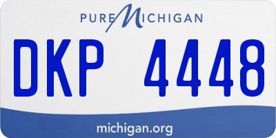 MI license plate DKP4448