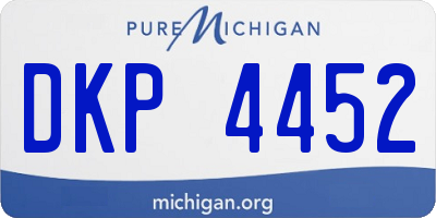 MI license plate DKP4452