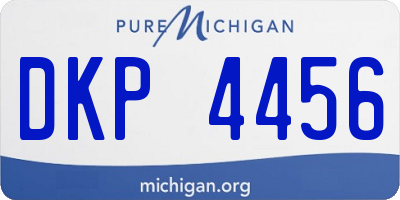 MI license plate DKP4456