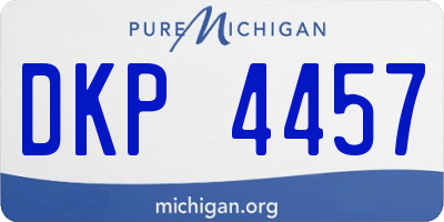 MI license plate DKP4457