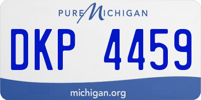 MI license plate DKP4459
