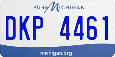 MI license plate DKP4461