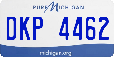 MI license plate DKP4462