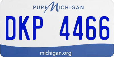 MI license plate DKP4466