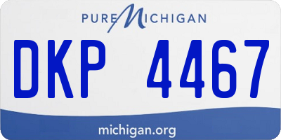 MI license plate DKP4467