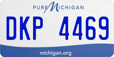 MI license plate DKP4469