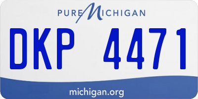 MI license plate DKP4471