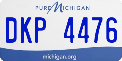 MI license plate DKP4476