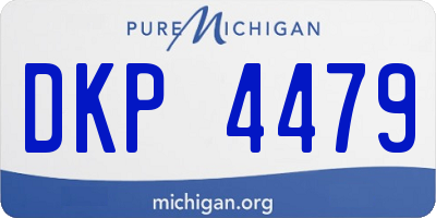 MI license plate DKP4479