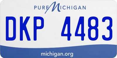 MI license plate DKP4483