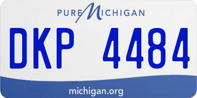 MI license plate DKP4484