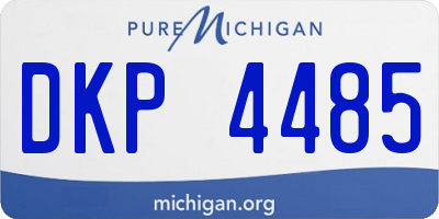MI license plate DKP4485