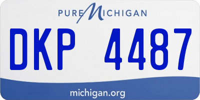 MI license plate DKP4487