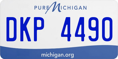 MI license plate DKP4490