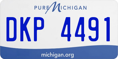 MI license plate DKP4491