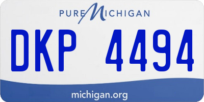MI license plate DKP4494