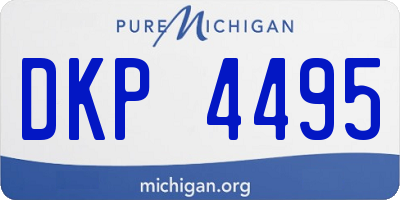 MI license plate DKP4495