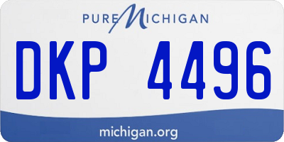 MI license plate DKP4496