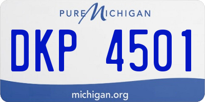 MI license plate DKP4501