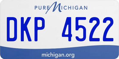MI license plate DKP4522