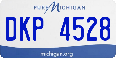 MI license plate DKP4528