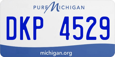 MI license plate DKP4529