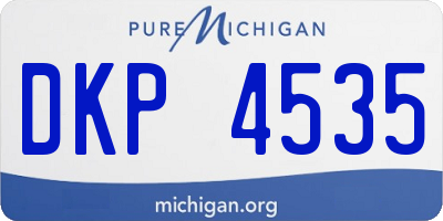 MI license plate DKP4535