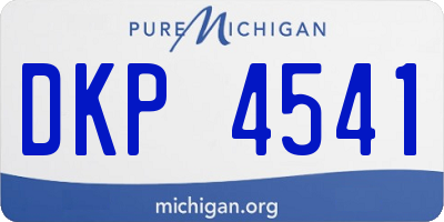 MI license plate DKP4541