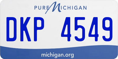 MI license plate DKP4549