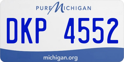 MI license plate DKP4552