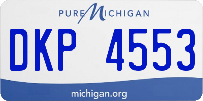MI license plate DKP4553