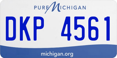 MI license plate DKP4561