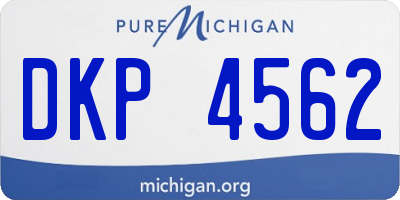 MI license plate DKP4562