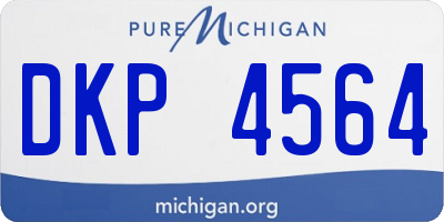MI license plate DKP4564