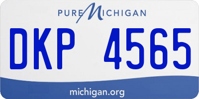 MI license plate DKP4565
