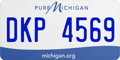 MI license plate DKP4569