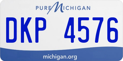 MI license plate DKP4576