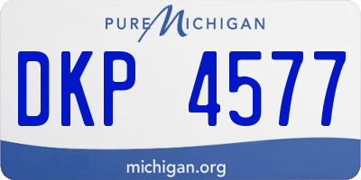 MI license plate DKP4577