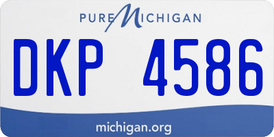 MI license plate DKP4586